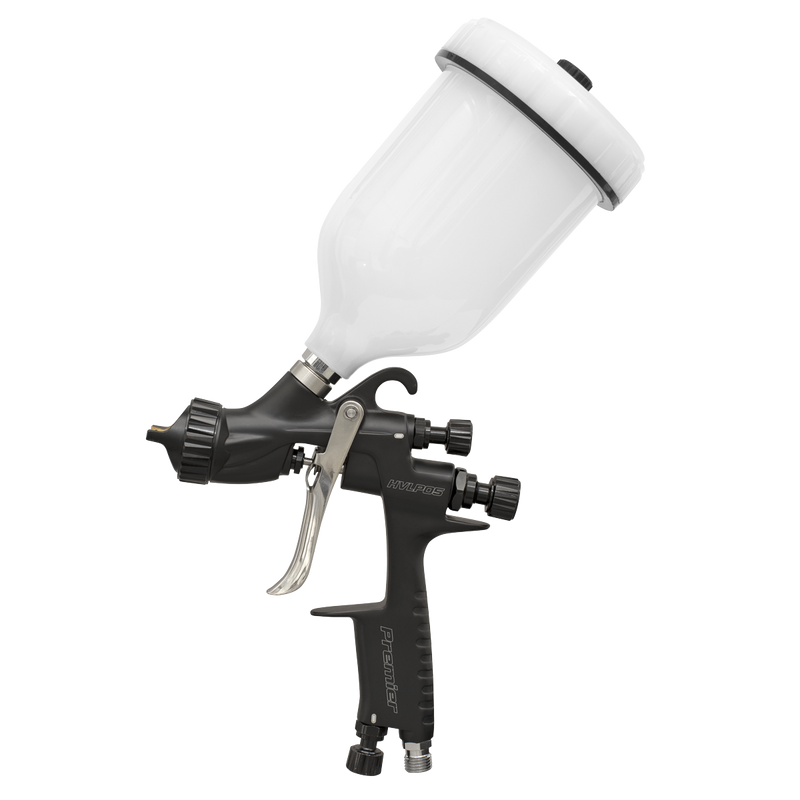 Sealey Premier HVLP Gravity Feed Spray Gun 1.3mm 600ml Capacity