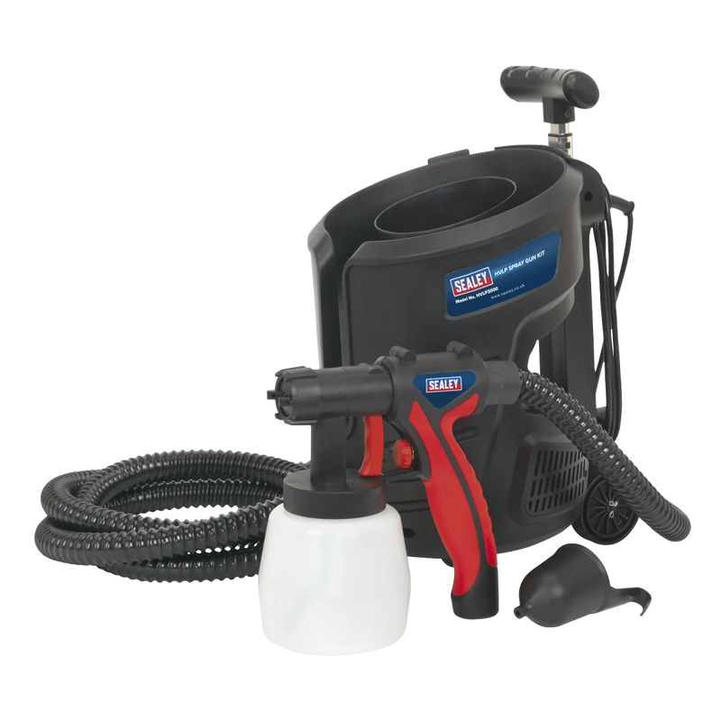 Sealey HVLP Spray Gun Kit 700W 230V with 800ml Pot Capacity