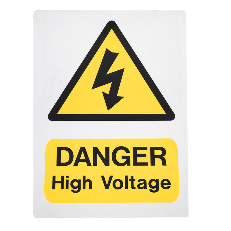 Sealey High Voltage Warning Sign 200 x 300mm