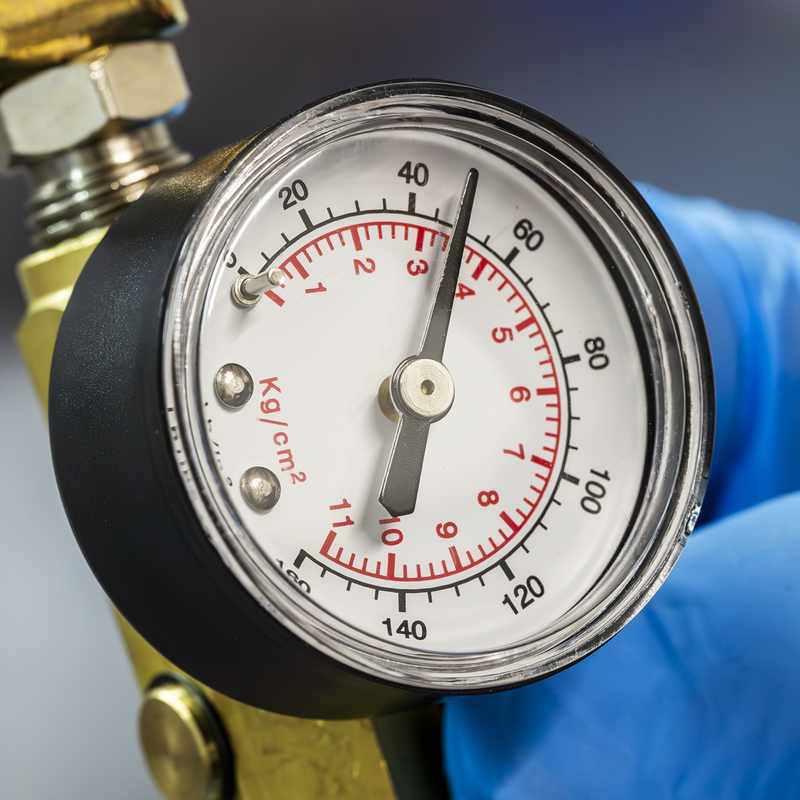 Sealey On-Gun Pressure Regulator/Gauge ILF/RG 160psi