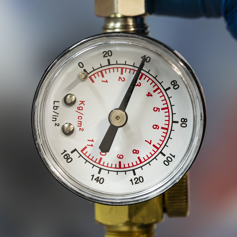 Sealey On-Gun Pressure Regulator/Gauge ILF/RG 160psi