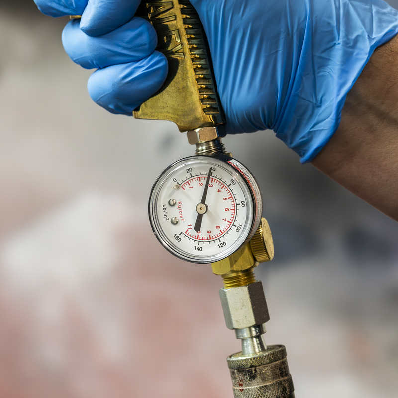 Sealey On-Gun Pressure Regulator/Gauge ILF/RG 160psi