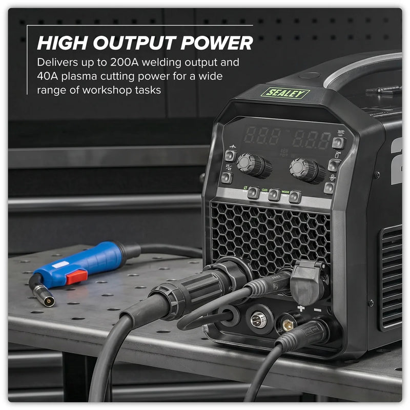 Sealey Multi-Process Inverter Welder 200A & Plasma Cutter 40A