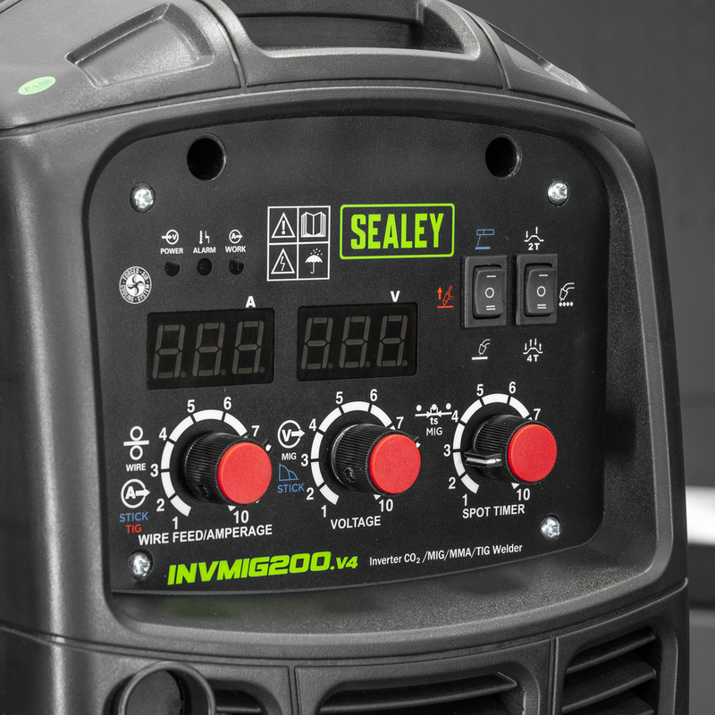 Sealey Premier Inverter Welder 200A MIG TIG MMA INVMIG200
