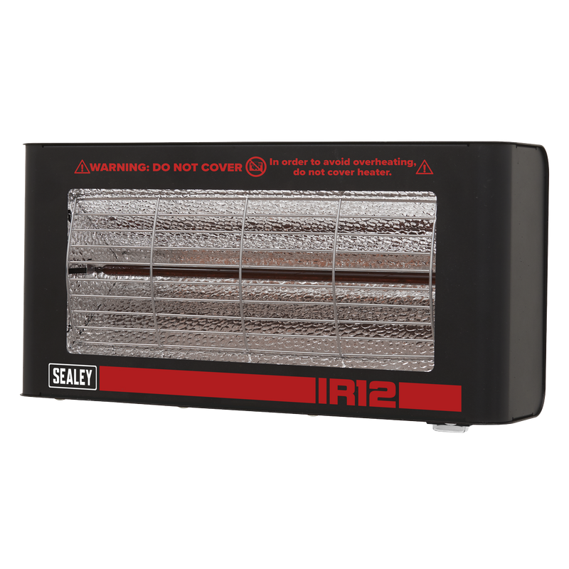 Sealey Wall Mounting Infrared Quartz Heater 1200W IR12