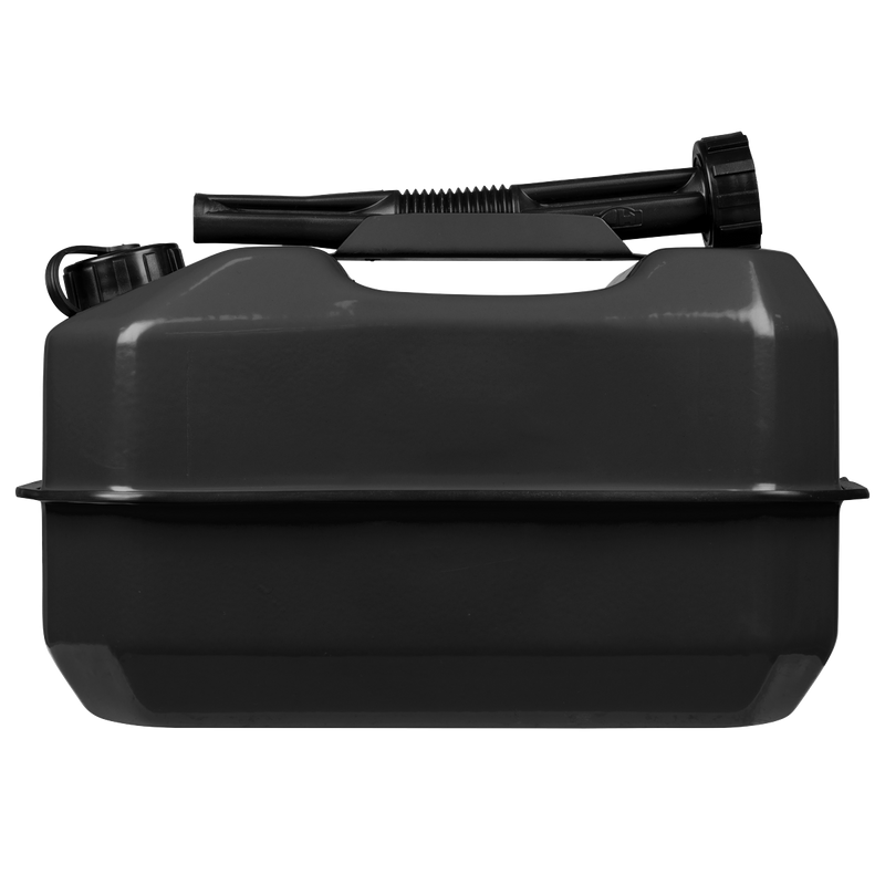 Sealey 10L Jerry Can Black Steel Fuel Container