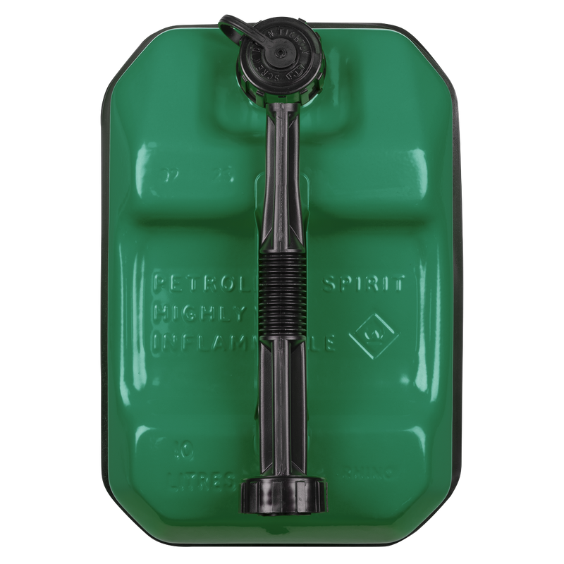 Sealey Jerry Can 10L Green Steel Fuel Container JC10RG