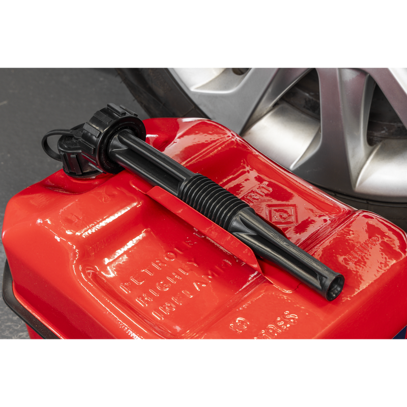 Sealey Jerry Can 10L Red Fuel Container JC10RR