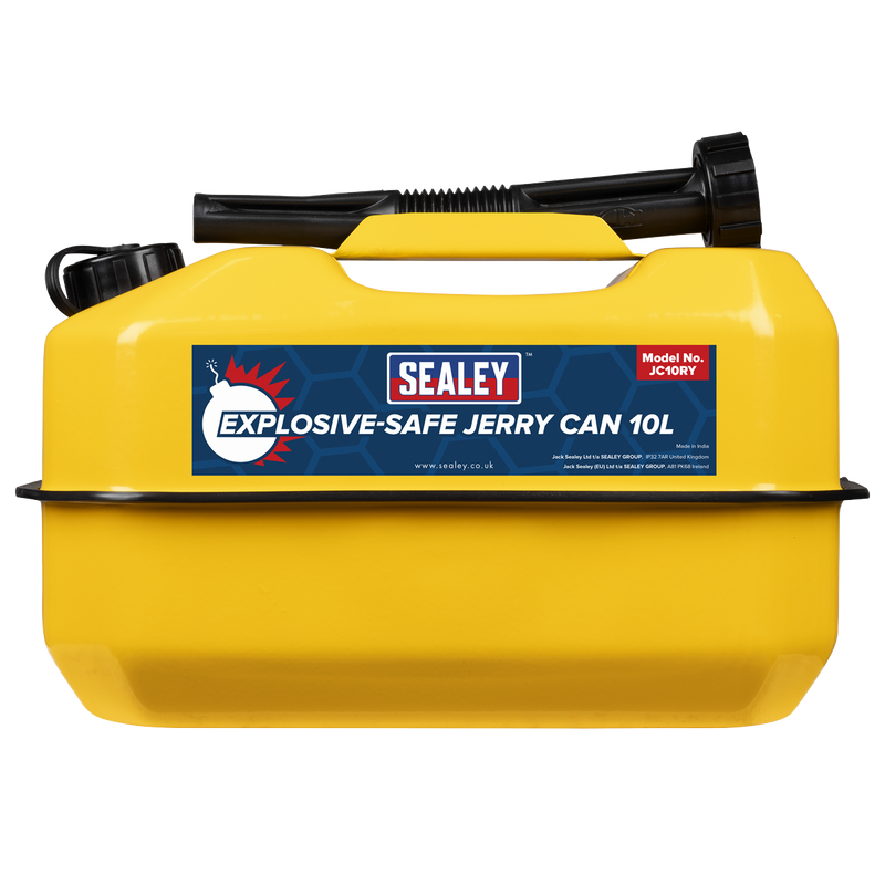 Sealey Explosive-Safe Jerry Can 10L - Yellow