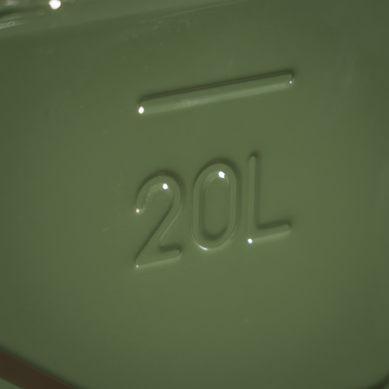 Sealey Screw Cap Metal Jerry Can 20L Green