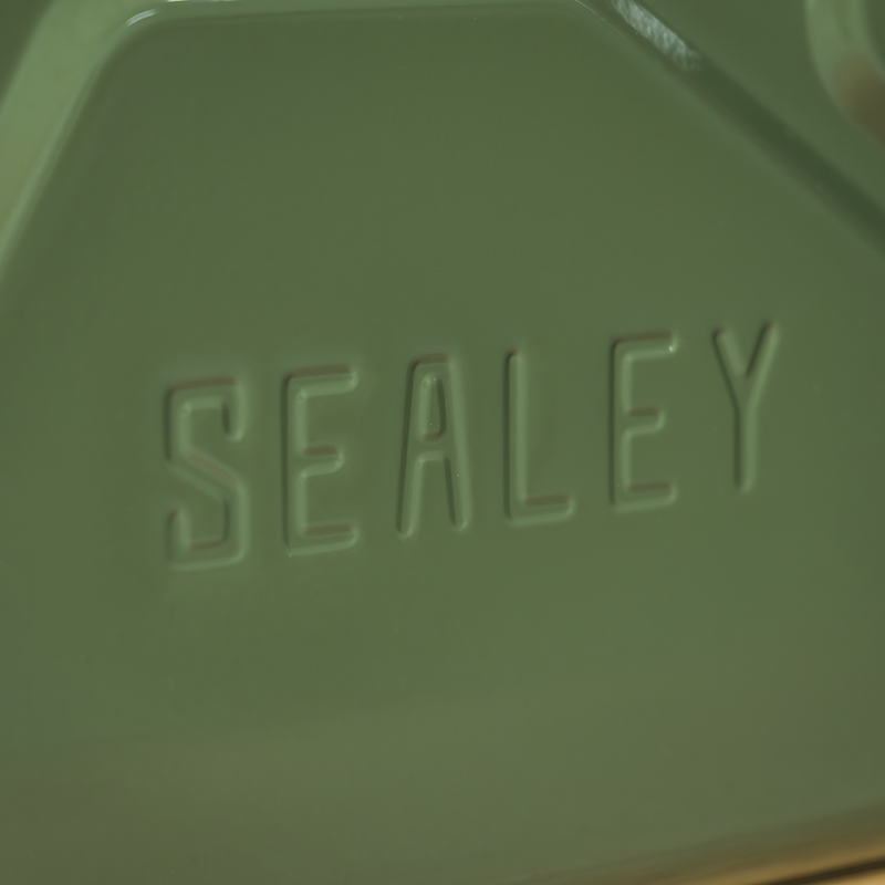 Sealey Screw Cap Metal Jerry Can 20L Green