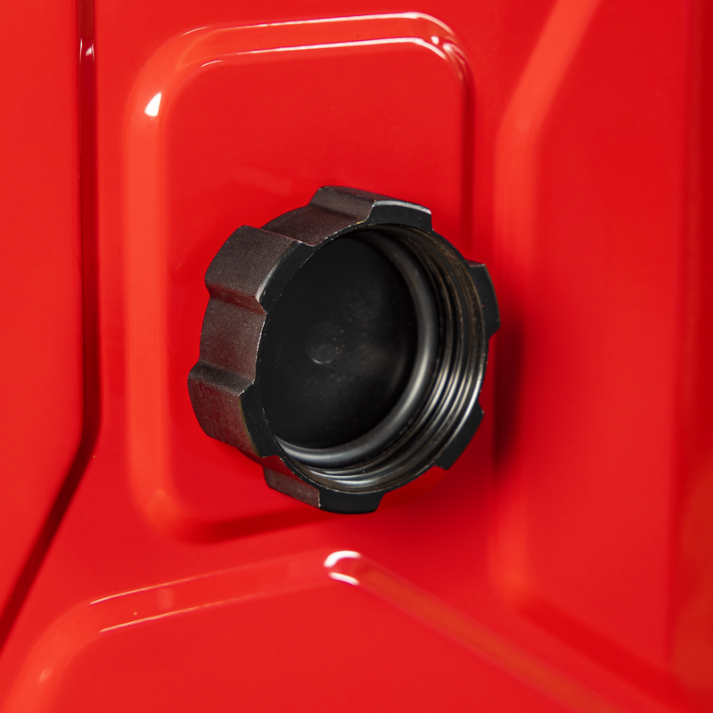 Sealey Screw Cap Metal Jerry Can 20L Red