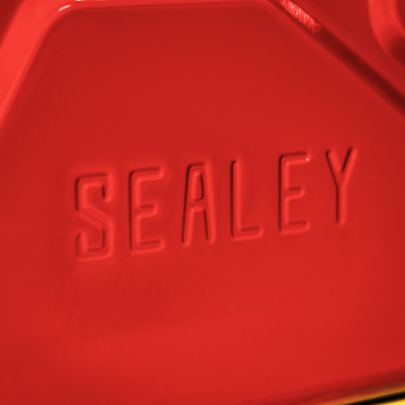 Sealey Screw Cap Metal Jerry Can 20L Red