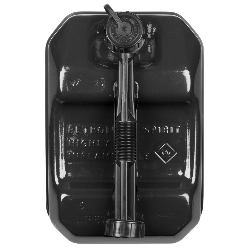 Sealey Jerry Can 5L Black Steel Fuel Container JC5RB