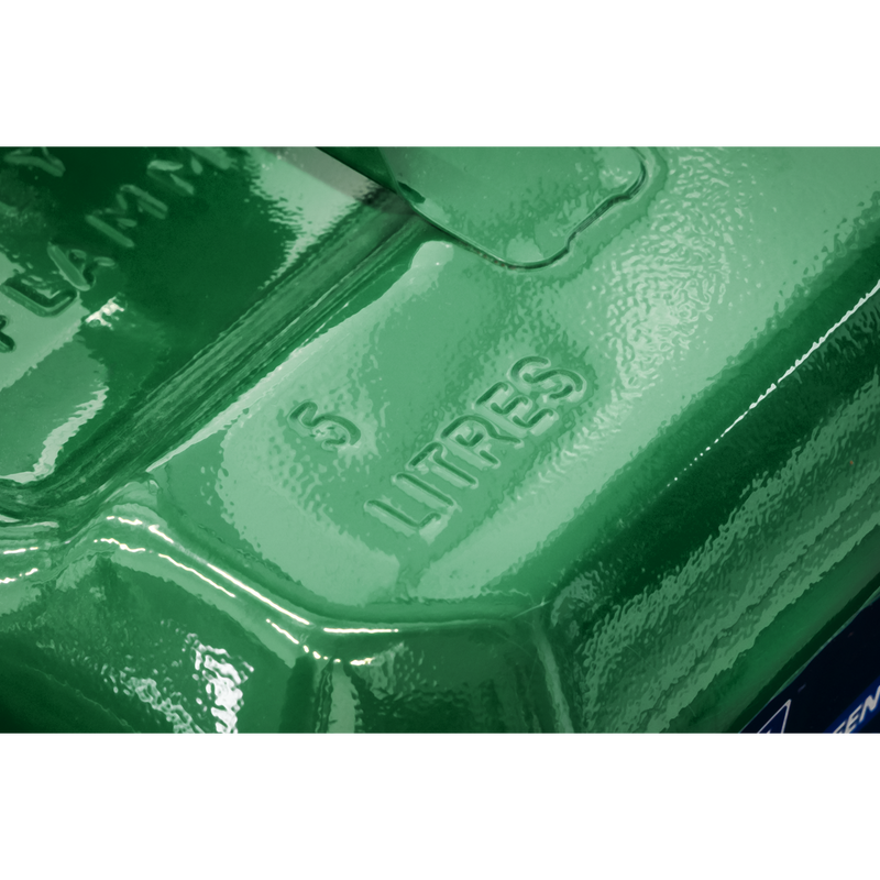 Sealey 5L Green Jerry Can JC5RG for Fuel Storage