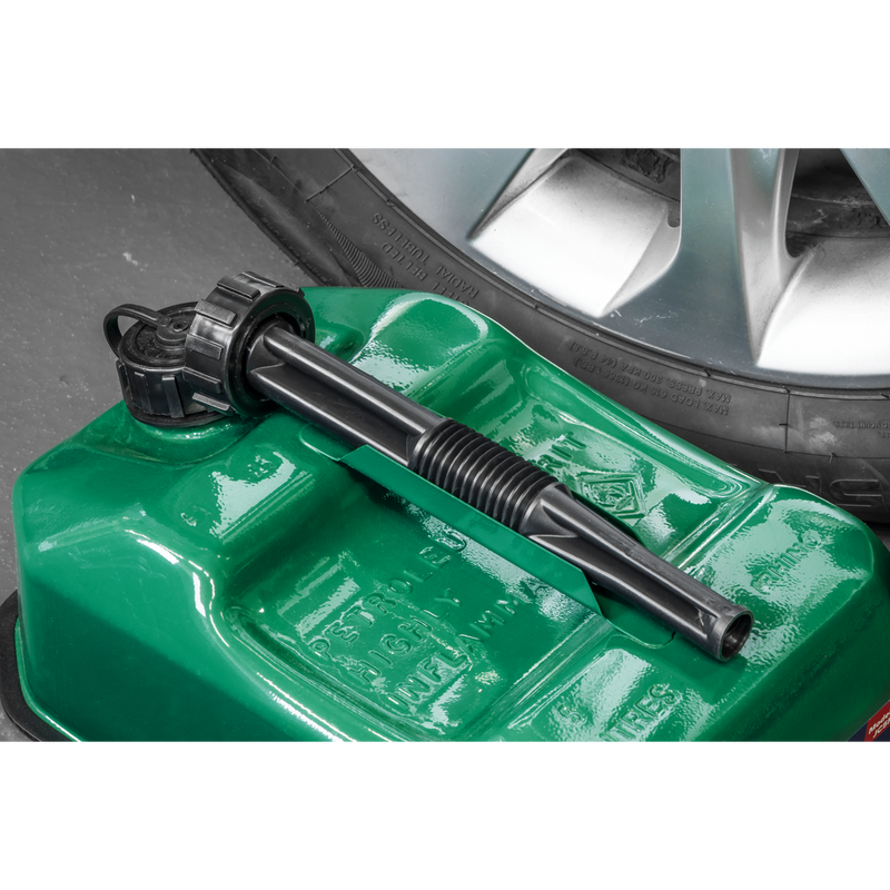 Sealey 5L Green Jerry Can JC5RG for Fuel Storage