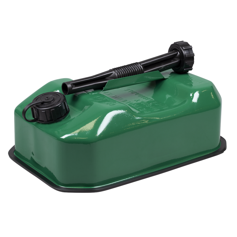 Sealey 5L Green Jerry Can JC5RG for Fuel Storage