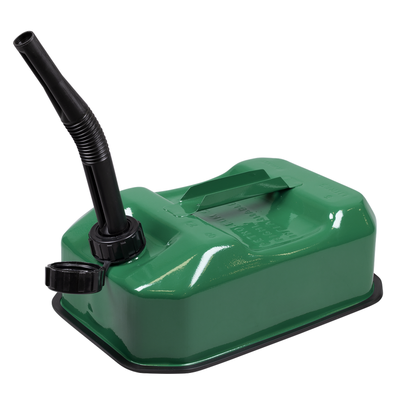Sealey 5L Green Jerry Can JC5RG for Fuel Storage