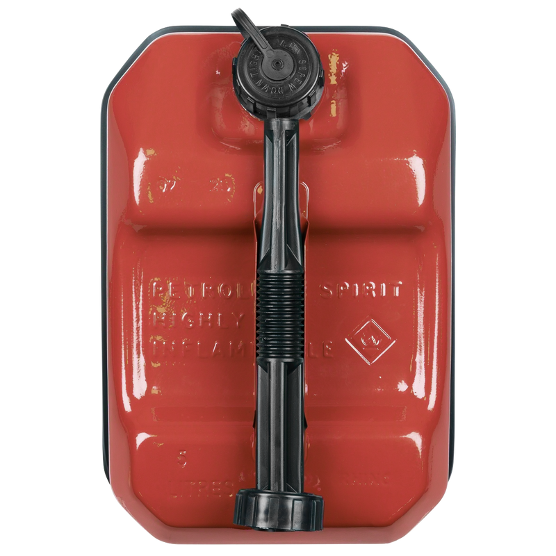 Sealey Jerry Can 5L - Red Heavy-Duty Fuel Container