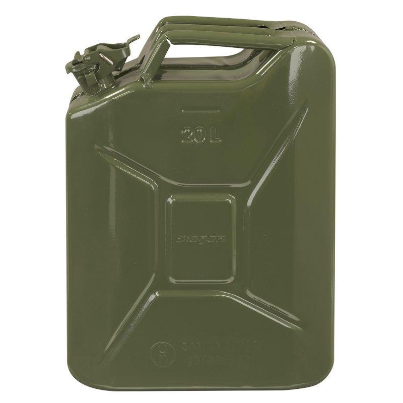 Sealey Siegen Jerry Can 20L Green Fuel Storage Container