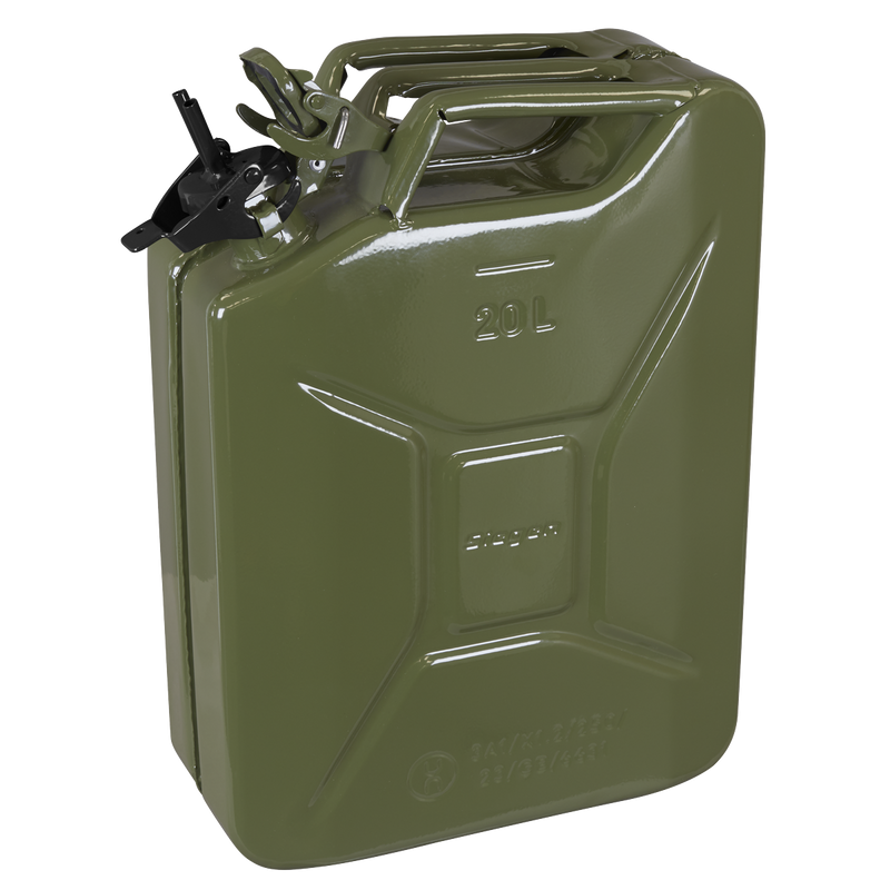 Sealey Siegen Jerry Can 20L Green Fuel Storage Container