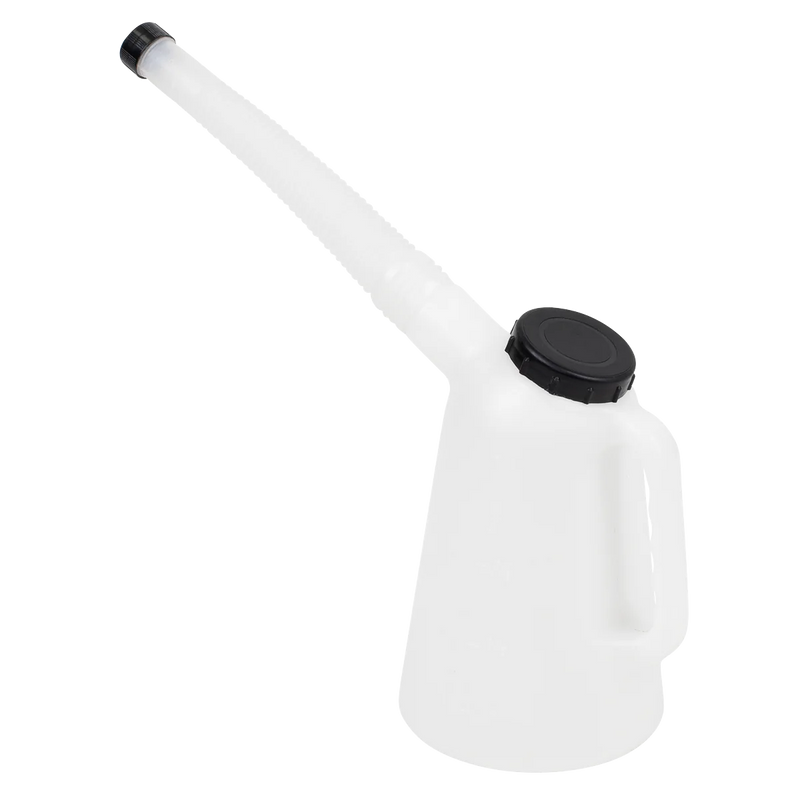 Sealey Oil Container 1L with Lid & Flexible Spout