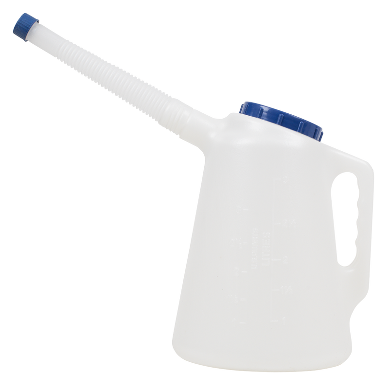 Sealey Oil Container 3L with Blue Lid & Flexible Spout