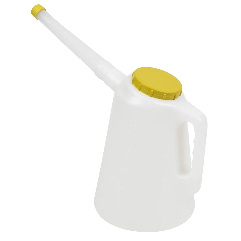 Sealey Oil Container 3L with Lime Lid & Flexible Spout