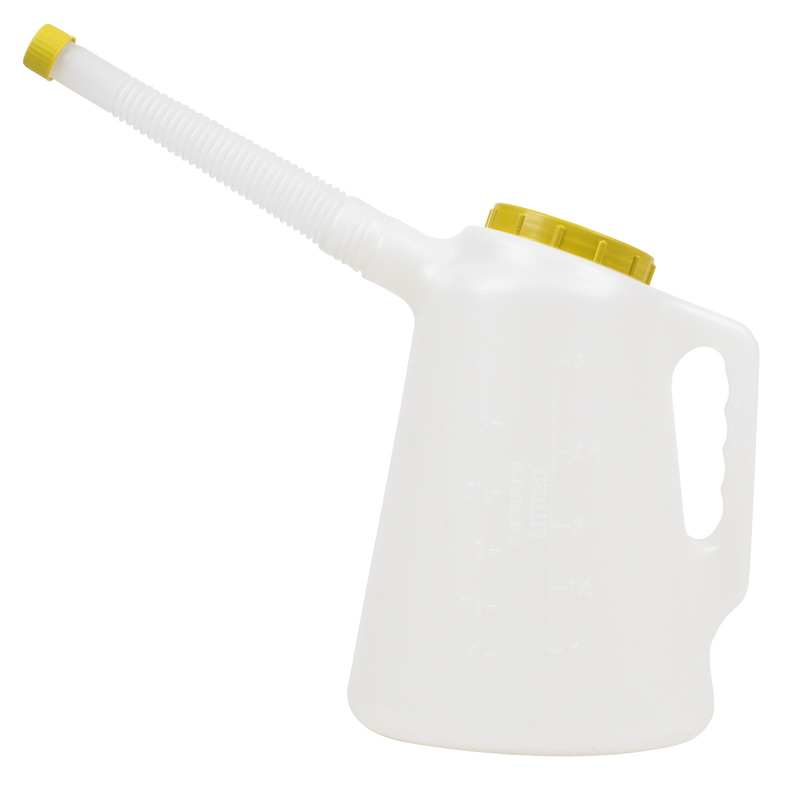 Sealey Oil Container 3L with Lime Lid & Flexible Spout