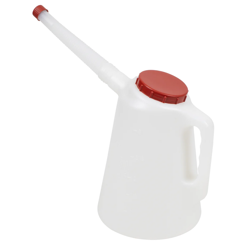 Sealey Oil Container 3L with Red Lid & Flexible Spout