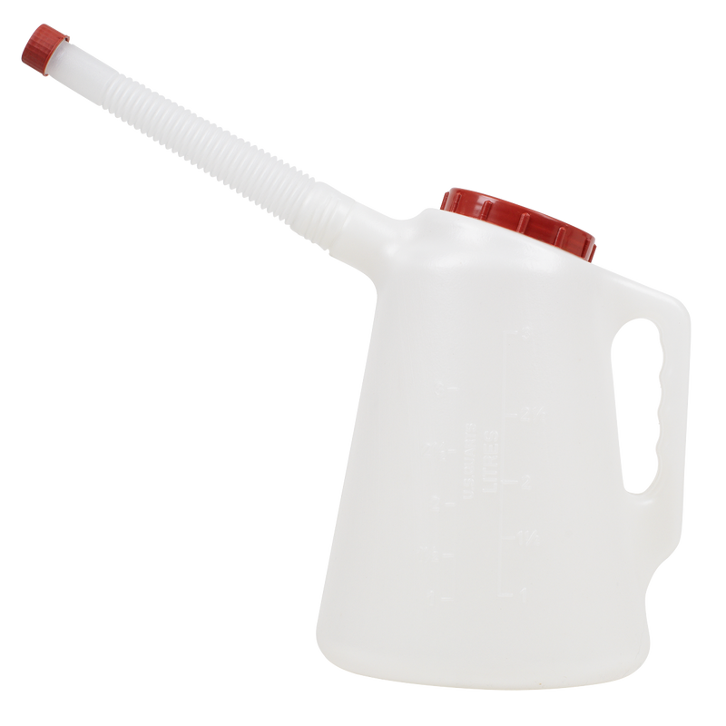 Sealey Oil Container 3L with Red Lid & Flexible Spout