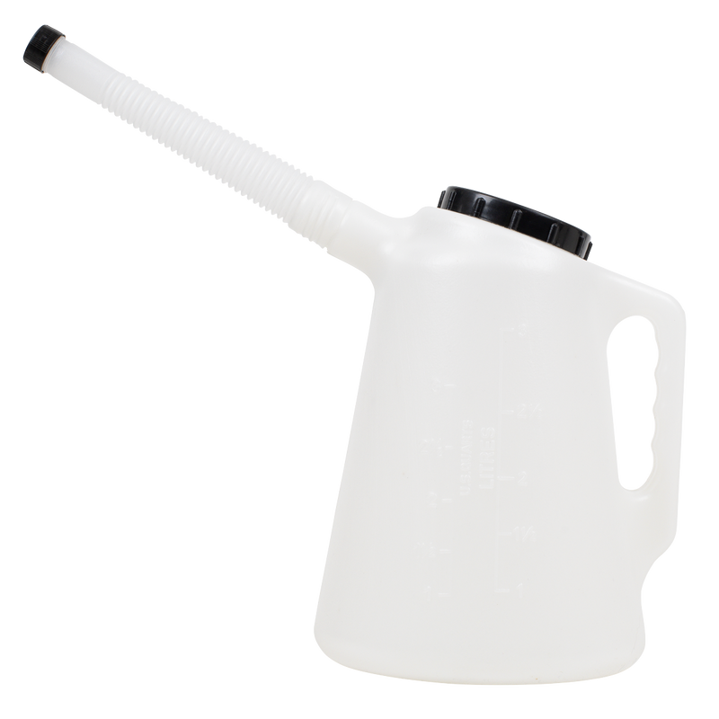 Sealey Oil Container 3L with Black Lid & Flexible Spout
