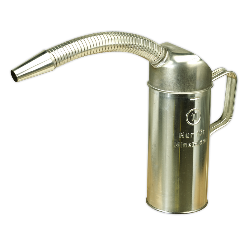 Sealey Metal Measuring Jug 1L with Flexible Spout