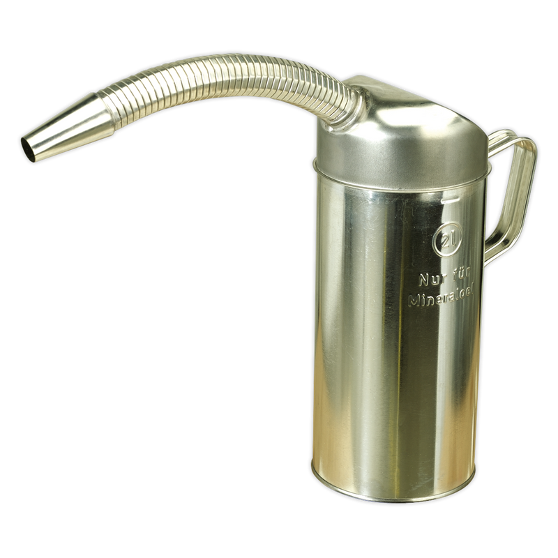 Sealey Metal Measuring Jug 1L with Flexible Spout