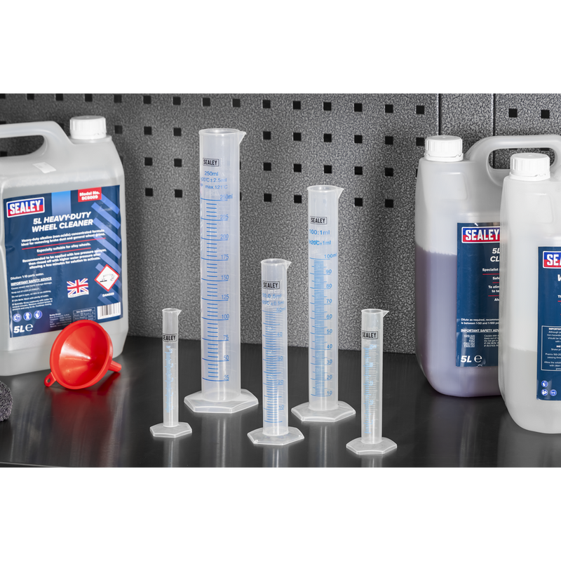 Sealey Graduated Measuring Cylinder Set 5 Piece