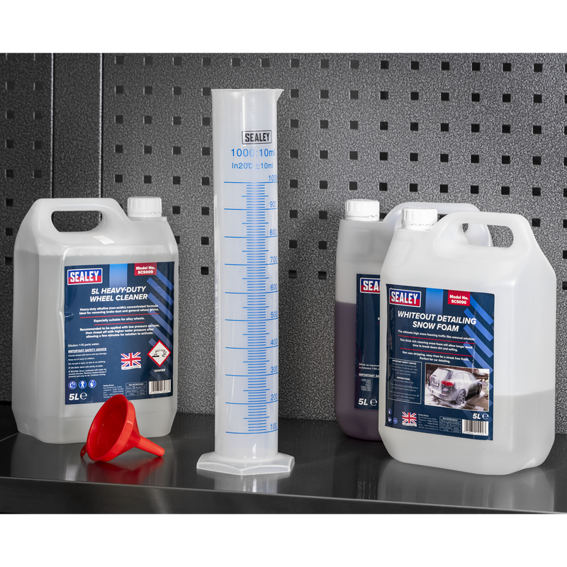 Sealey Measuring Cylinder 1000ml Graduated Polypropylene