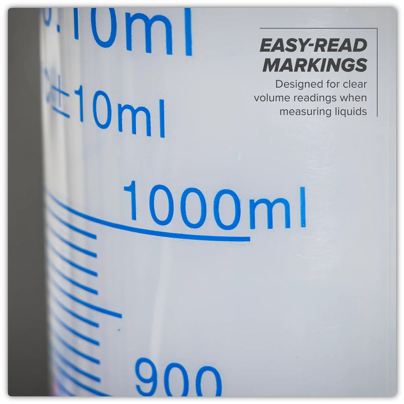 Sealey Measuring Cylinder 1000ml Graduated Polypropylene