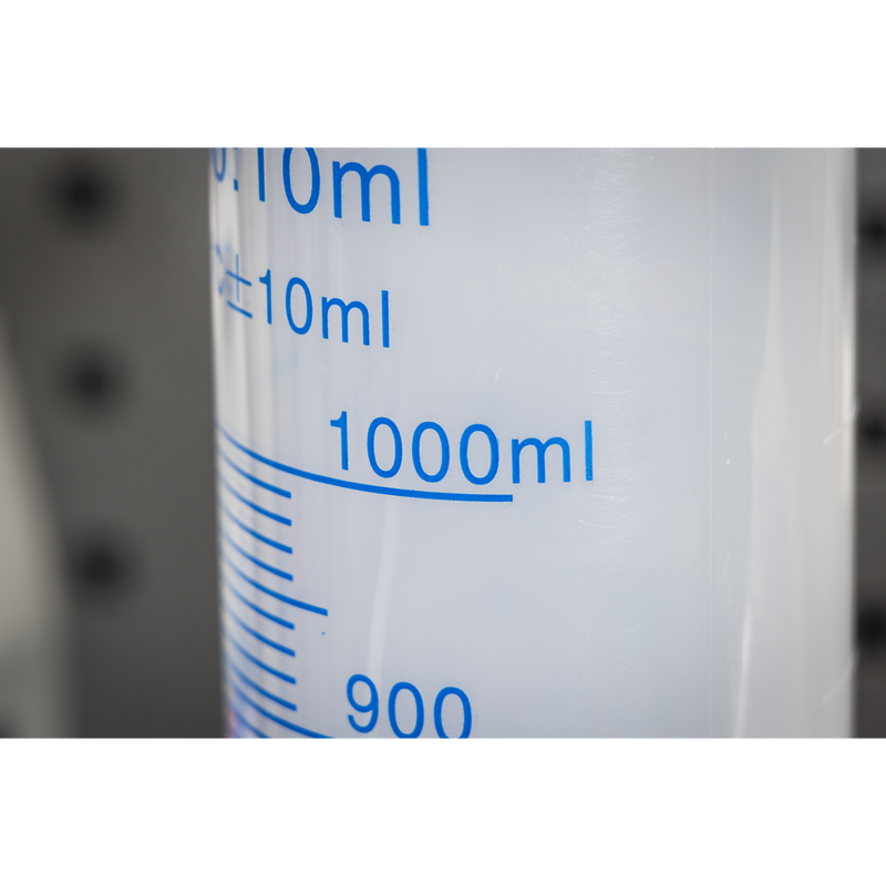 Sealey Measuring Cylinder 1000ml Graduated Polypropylene