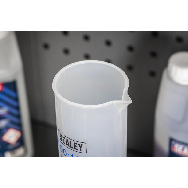 Sealey Measuring Cylinder 1000ml Graduated Polypropylene