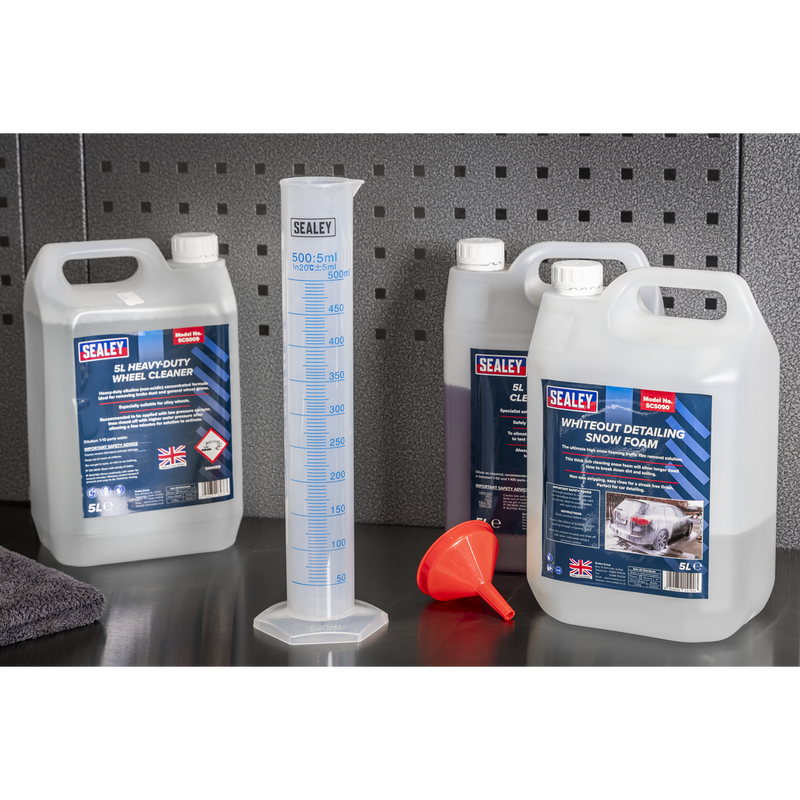 Sealey Measuring Cylinder 500ml Durable Polypropylene