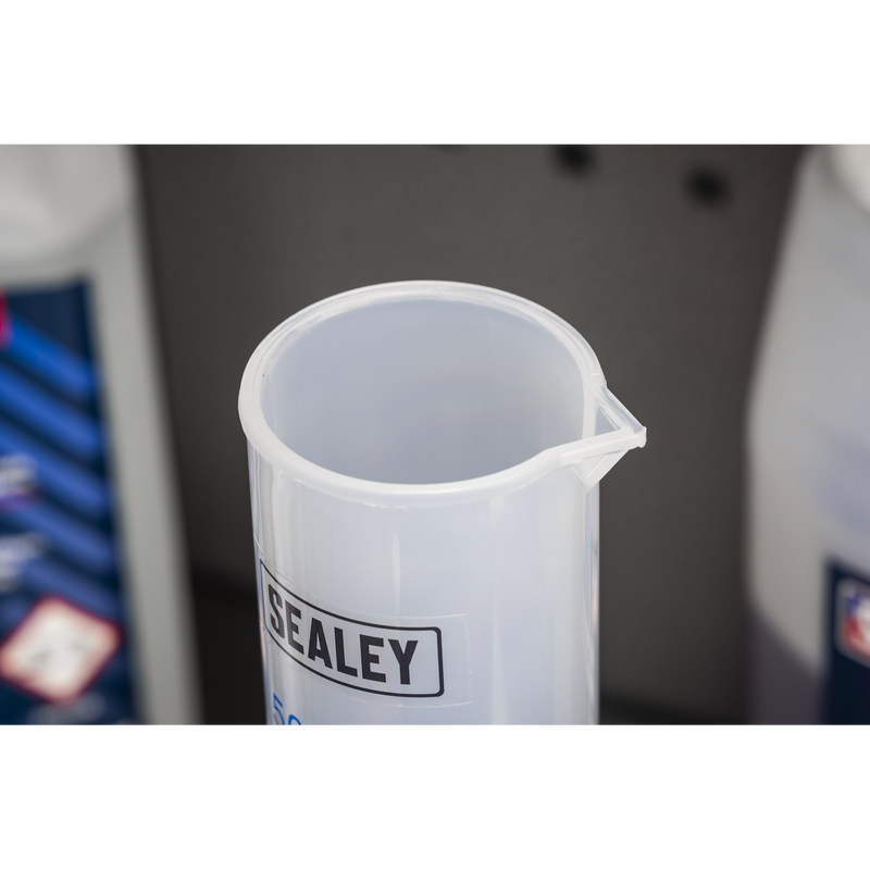Sealey Measuring Cylinder 500ml Durable Polypropylene
