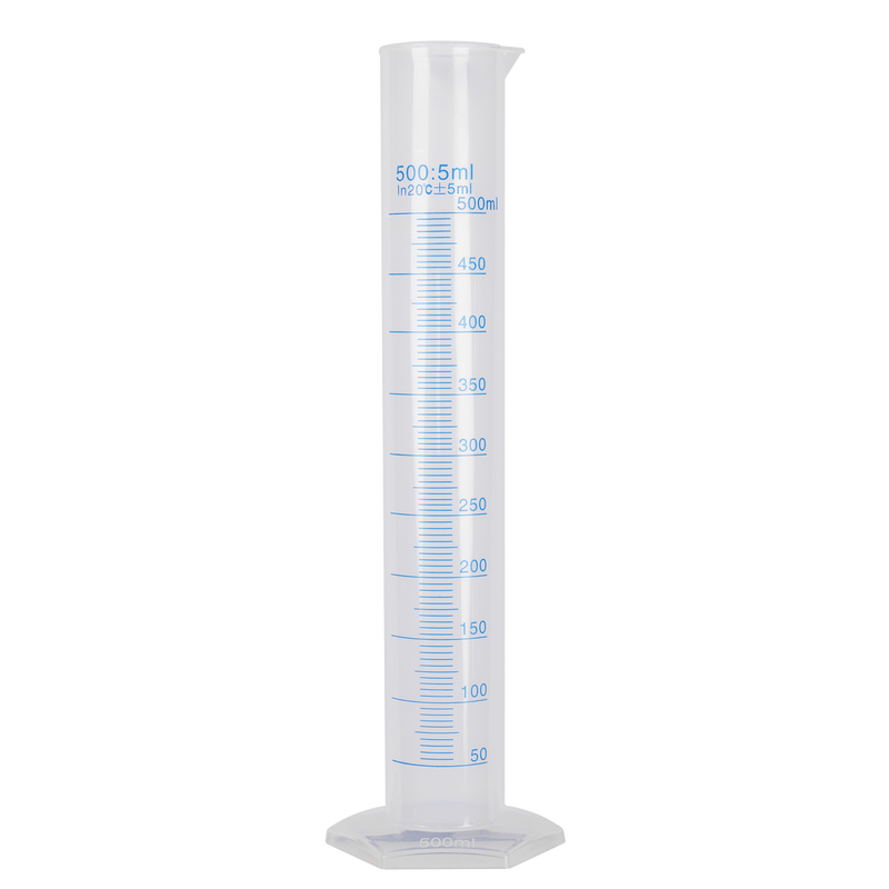 Sealey Measuring Cylinder 500ml Durable Polypropylene