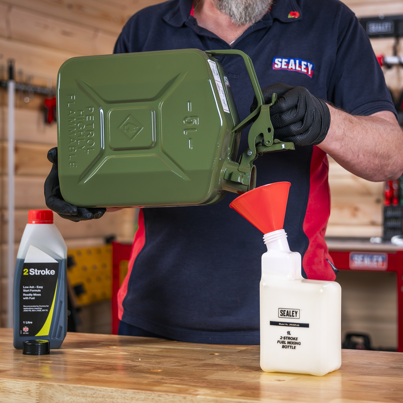 Sealey 1L 2-Stroke Fuel Mixing Bottle - Multiple Ratio Options