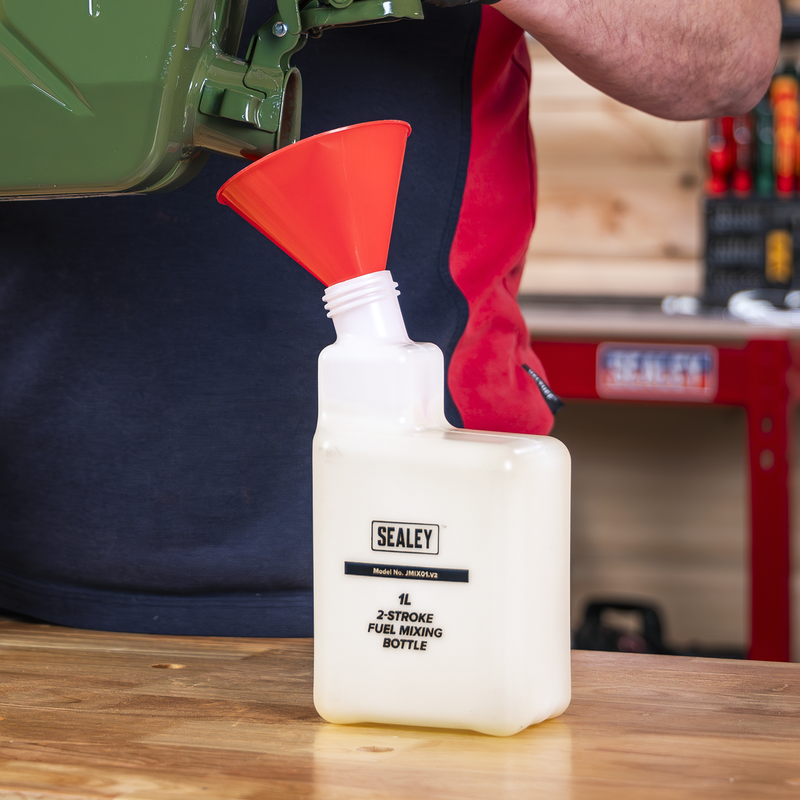 Sealey 1L 2-Stroke Fuel Mixing Bottle - Multiple Ratio Options