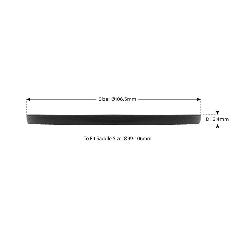 Sealey Safety Rubber Jack Pad Type B Ø106.5mm