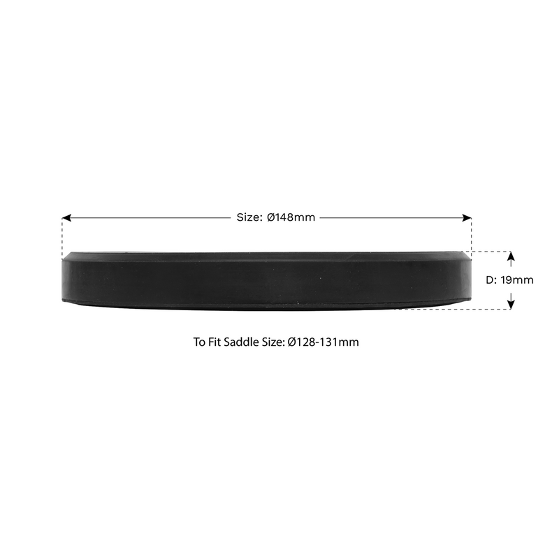 Sealey Safety Rubber Jack Pad Type A Ø148mm