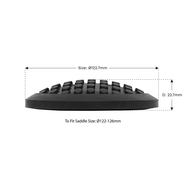 Sealey Safety Rubber Jack Pad Type C Ø122.7mm