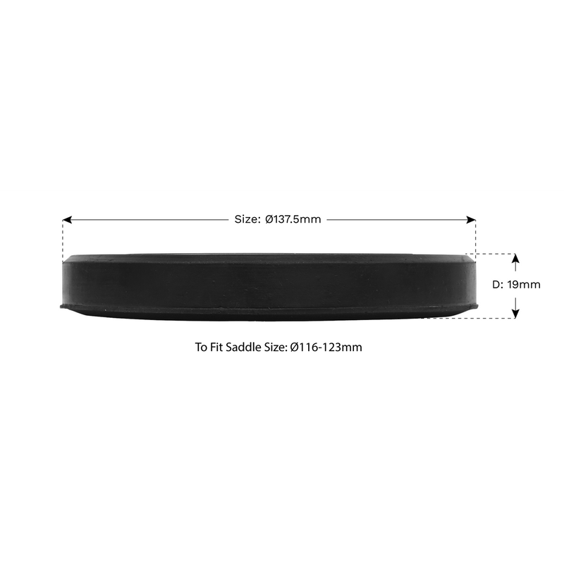 Sealey Safety Rubber Jack Pad Type A Ø137.5mm