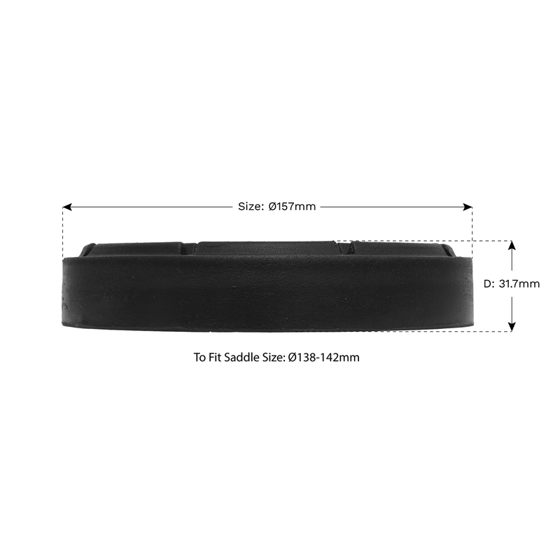 Sealey Safety Rubber Jack Pad Type A Ø157mm