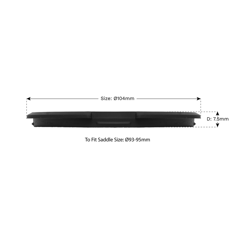 Sealey Safety Rubber Jack Pad Type B Ø104mm